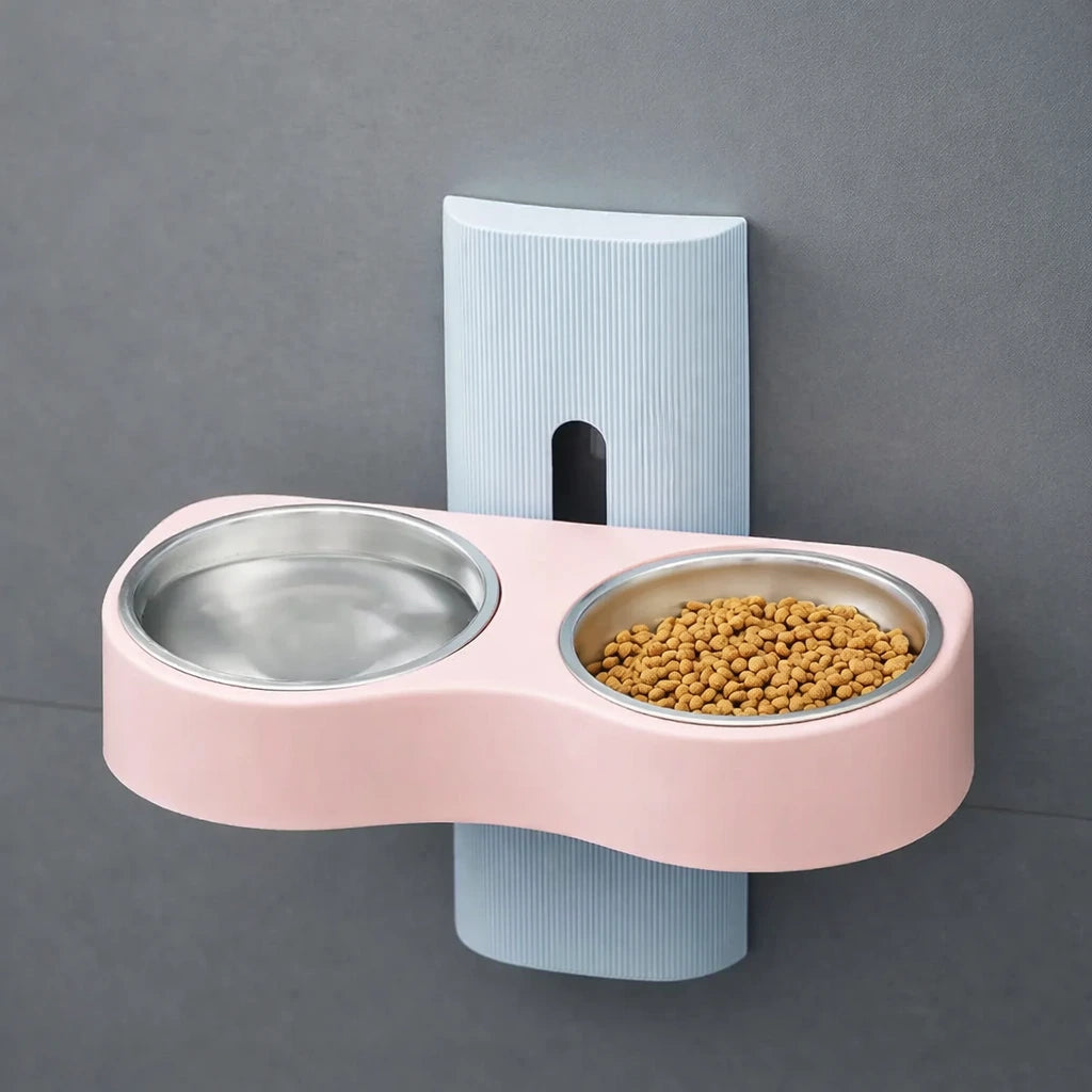 Gamelle Murale Réglable – Bol Inox Hygiénique Et Gain De Place