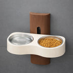 Gamelle Murale Réglable – Bol Inox Hygiénique Et Gain De Place
