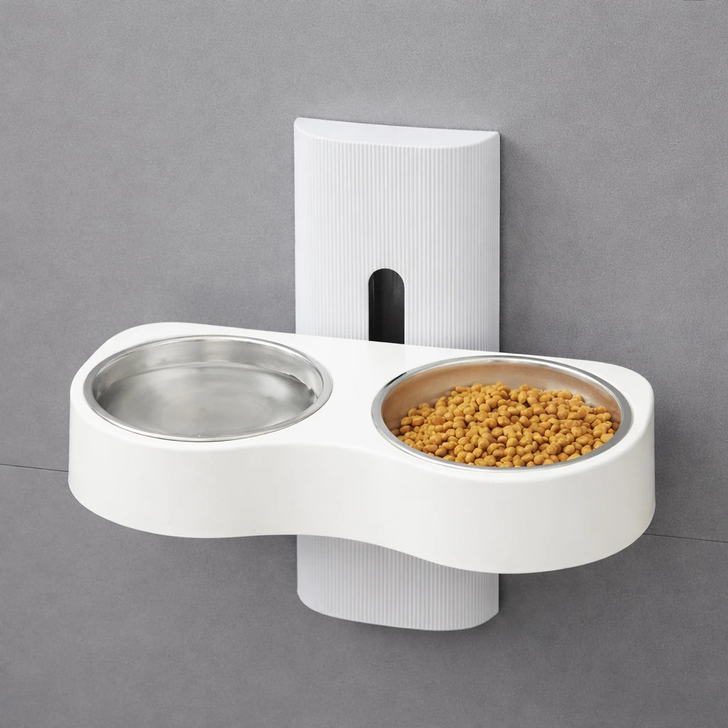 Gamelle Murale Réglable – Bol Inox Hygiénique Et Gain De Place