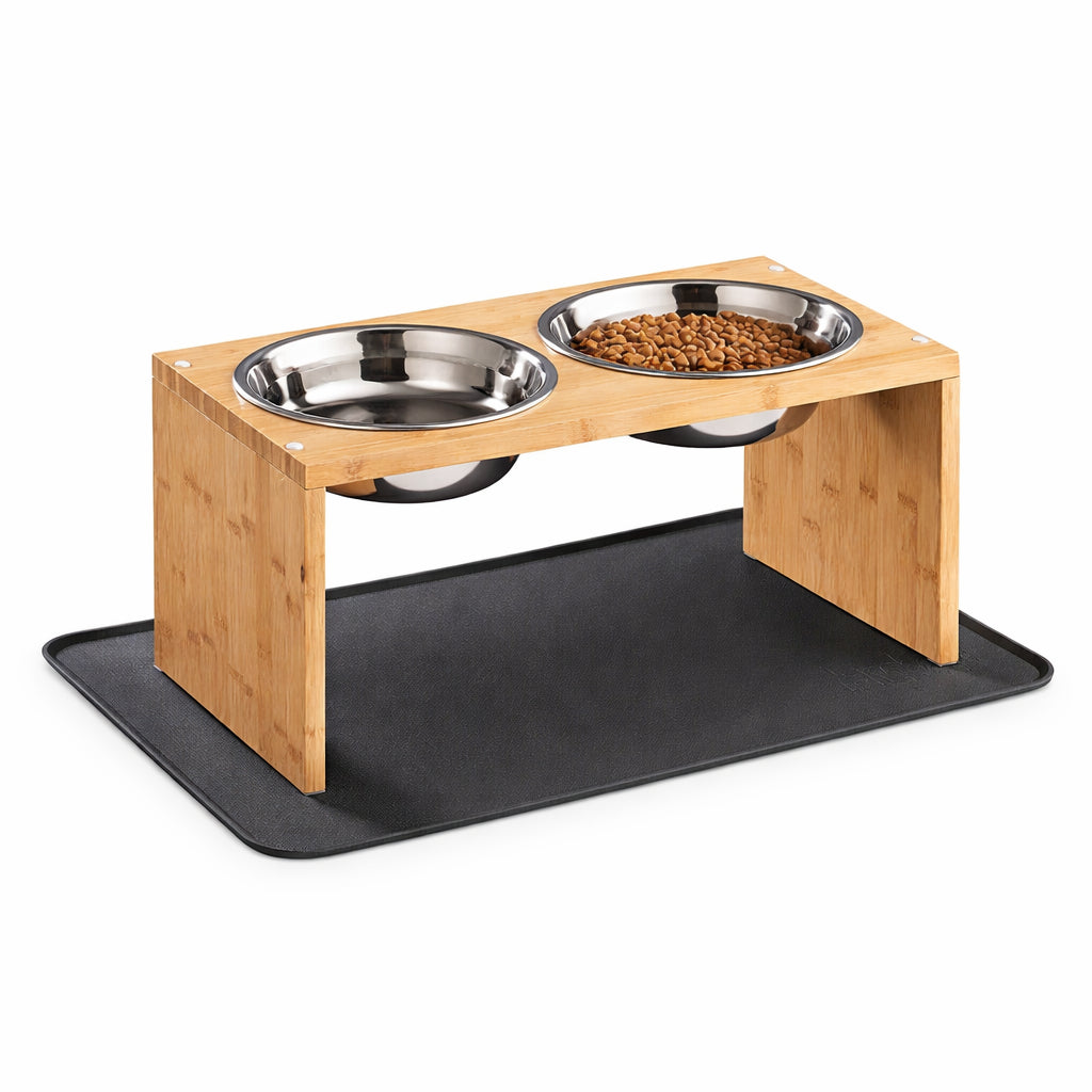 Grande Gamelle Surélevée En Bois