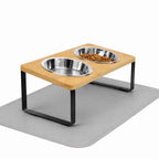 Gamelle Réglable Pour Chien En Bois