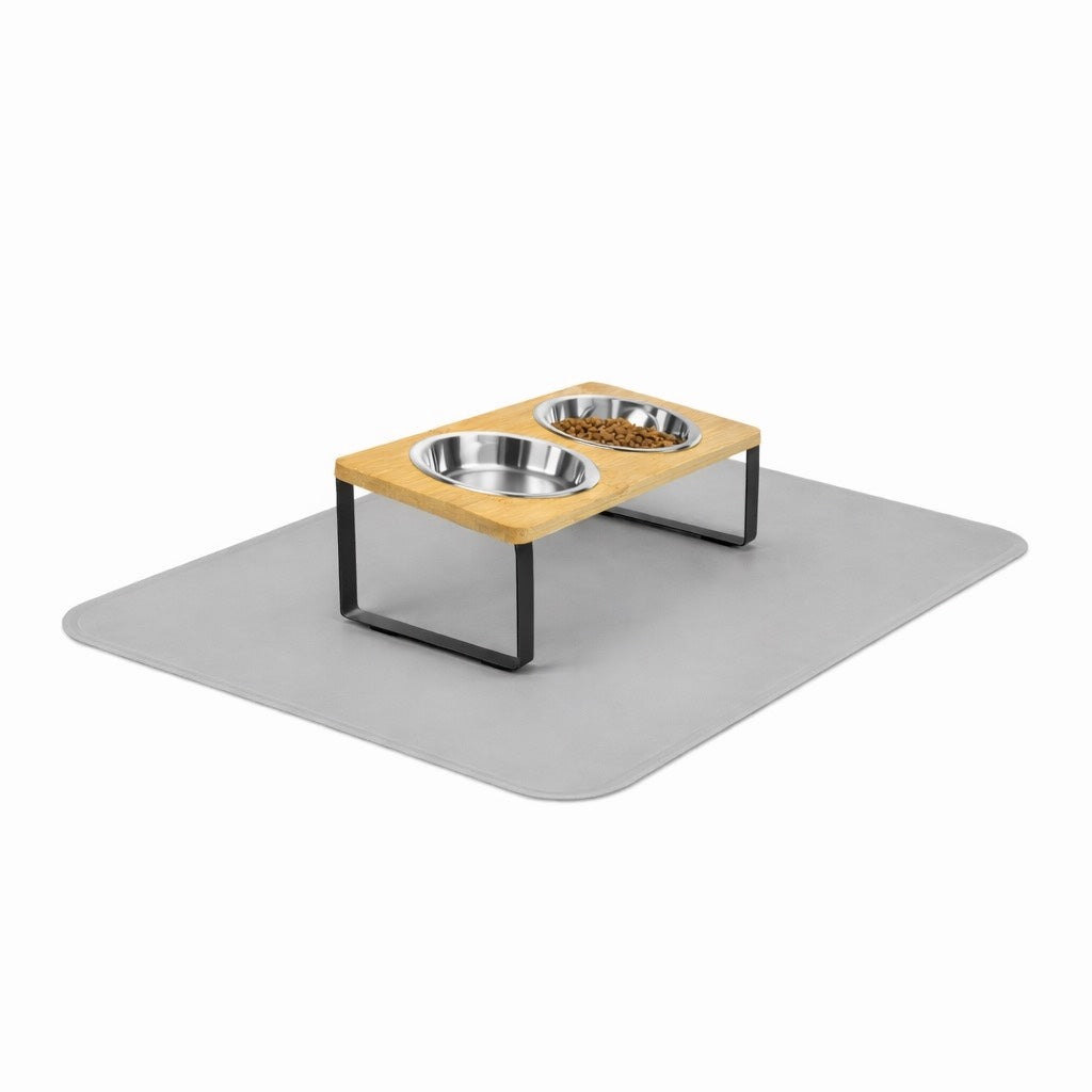 Gamelle Réglable Pour Chien En Bois