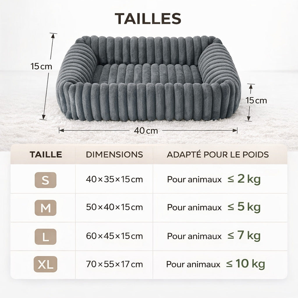 Lit Orthopédique Pour Chien En Peluche